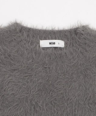WEGO 【2025秋冬新作/ユニセックス着用ITEM/MLサイズ展開】フェザーニットプルオーバー グレー