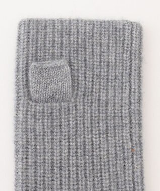 J.PRESS LADIES ピュアカシミヤ アームウォーマー ライトグレー系1