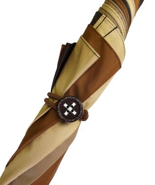 +RING 【限定/日本製】【大判】メンズ向け プラスリング 長傘60cm MLT SR297 ブラウン