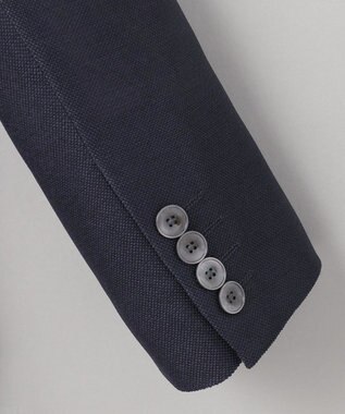 GOTAIRIKU 五大陸オリジナル素材 【防シワ/通気性抜群/ストレッチ】カラミSOLOTEXブレザー ネイビー系