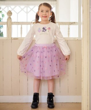 ANY KIDS マジカルキャット長袖Tシャツ エクリュ