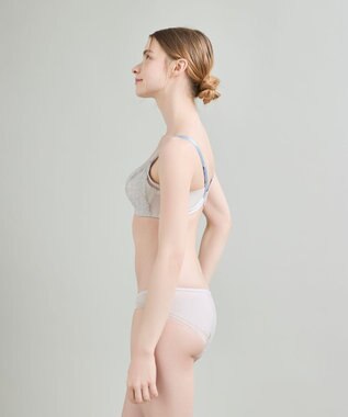 une nana cool 【脇高で背中スムージングブラジャー】さあわたし　レース アイボリー