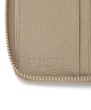 TOPKAPI 【新色追加】【TREASURE TOPKAPI】シュリンクレザー 二つ折り 財布 グレージュ