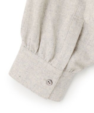 J.PRESS YORK STREET 【WOMEN】バンドカラーブラウス アイボリー系