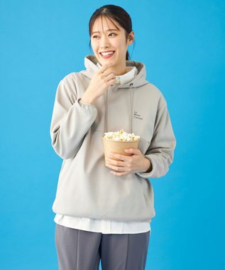 SHARE PARK LADIES 【UVカット・吸水速乾・ストレッチ・軽量・アンチピリング 】ダンボールフードパーカー（S・Mサイズ） ベージュ系