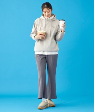 SHARE PARK LADIES 【UVカット・吸水速乾・ストレッチ・軽量・アンチピリング 】ダンボールフードパーカー（S・Mサイズ） ベージュ系