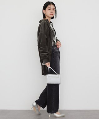 AMERICAN HOLIC Ｗポケットコーデュロイシャツ Charcoal Gray