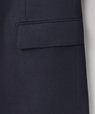 GOTAIRIKU 五大陸オリジナル素材 【防シワ/通気性抜群/ストレッチ】カラミSOLOTEXブレザー ネイビー系