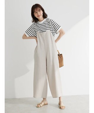 Green Parks 細ひもゆったりサロペット Light Beige