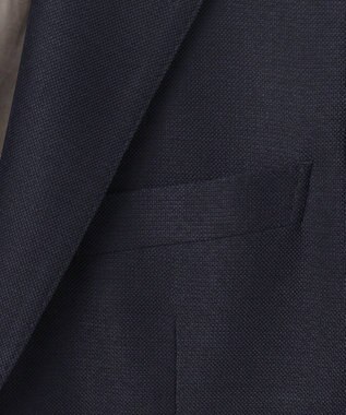 GOTAIRIKU 五大陸オリジナル素材 【防シワ/通気性抜群/ストレッチ】カラミSOLOTEXブレザー ネイビー系