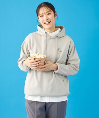 SHARE PARK LADIES 【UVカット・吸水速乾・ストレッチ・軽量・アンチピリング 】ダンボールフードパーカー（S・Mサイズ） ベージュ系