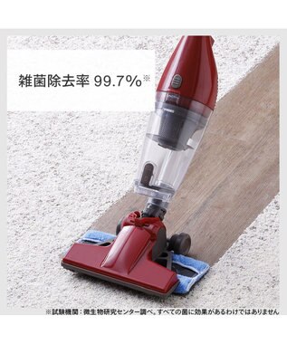 YAMATO テーブル＆キッチン 【TWINBIRD】ワイパースティック型クリーナーフキトリッシュα  レッド  TC-5165R レッド