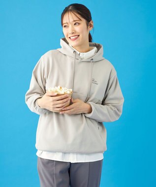 SHARE PARK LADIES 【UVカット・吸水速乾・ストレッチ・軽量・アンチピリング 】ダンボールフードパーカー（S・Mサイズ） ベージュ系