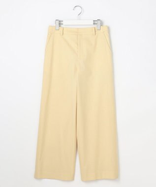 J.PRESS LADIES 【セットアップ対応・洗える・撥水】コットンFITTY ストレート パンツ イエロー系