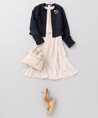 組曲 メタルモチーフパールネックレス ゴールド系