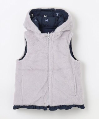 ANY KIDS 中綿リバーシブルベスト ネイビー