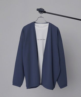 WEGO カルゼアンサンブルカーディガン（LS） ブルー