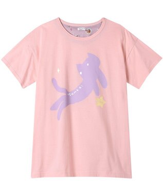 tsumori chisato SLEEP ツモリチサト トップス ルームウエア 4分袖 綿100%(本体) 天竺素材 レディース UTT150 /ワコール ピンク