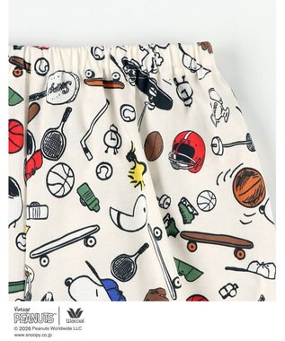 WACOAL PEANUTS パジャマ 長袖 長ズボン 綿100%(本体) スヌーピー レディース FDX562 /ワコール アイボリー