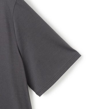 ICB L 【人気のため新色追加・UVケア・洗える】シアージャージーコンビ カットソー チャコール系