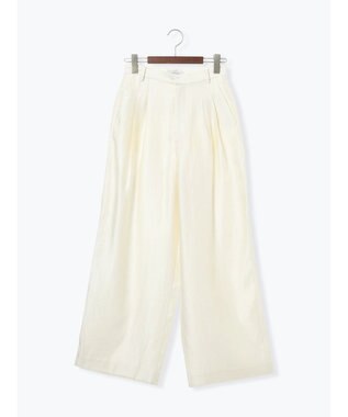 Te chichi シャイニーワイドパンツ(セットアップ可) オフホワイト