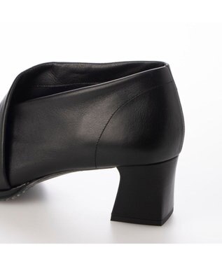 MODE ET JACOMO <D'ICI>チャンキーヒールブーティーパンプス ブラック