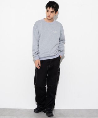 WEGO 【ユニセックス着用ITEM】CONVERSEバックサガラプルオーバー ブルー