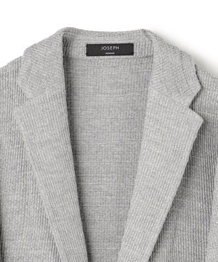 JOSEPH HOMME ドライコードムリネ　ニットジャケット ライトグレー系
