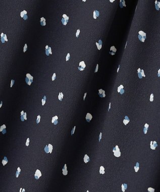 J.PRESS LADIES S 【洗える】ドット フラワープリント ワンピース ネイビー系5