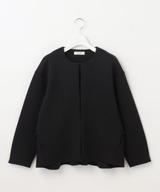 Feroux 【洗える】ダンボールフリル ジャケット ブラック系