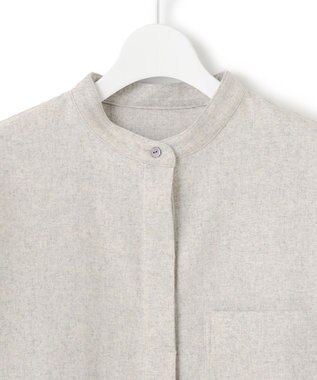 J.PRESS YORK STREET 【WOMEN】バンドカラーブラウス アイボリー系