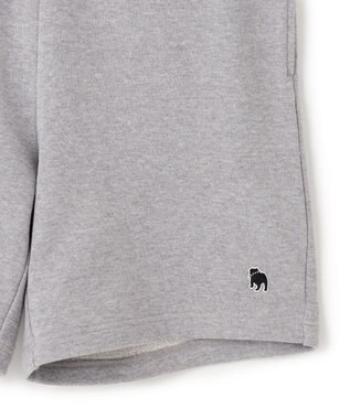 J.PRESS MEN 【WEB限定】バックブル スウェットハーフパンツ ライトグレー系