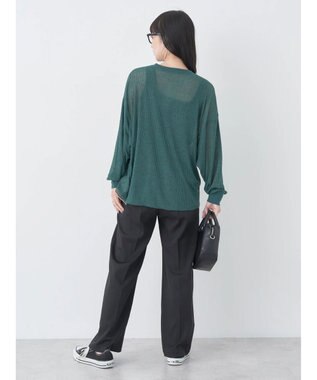 earth music&ecology シアーリブドルマンプルオーバー Green