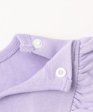 組曲 KIDS 【80-100㎝】 フルールフリルTシャツ ラベンダー