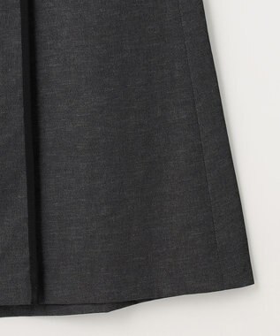 J.PRESS LADIES 【洗える・吸水速乾・接触冷感】リネンツイル スカート ブラック系