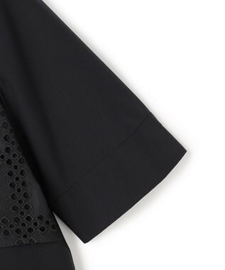 ICB L 【先行予約・WEB限定】レースコンビクロップドシャツ ブラック