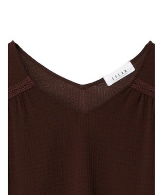 Green Parks ■ＥＳＣＡＲ　ドロストギャザーワンピース Black