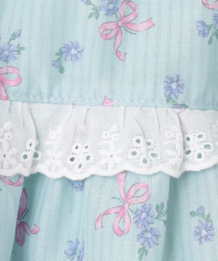 ANY KIDS フラワー×リボン スカパン ミント