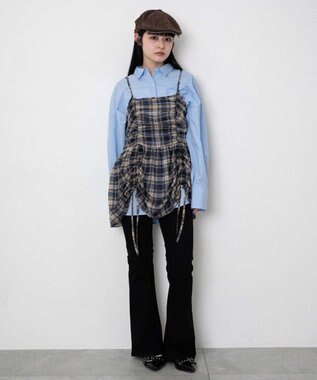 WEGO ボリュームBIGシャツ サックス