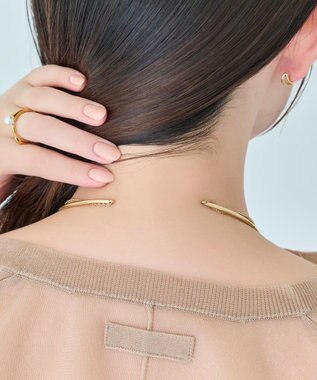 Phoebe ノットラインレイヤードチョーカー　ゴールド/ネックレス/ネックカフ/36cm ゴールド