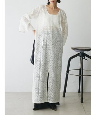 Green Parks AnriettMusee レースロングワンピース Off White