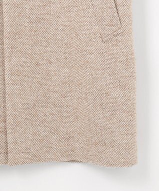 JOSEPH ABBOUD 【尾州産カシミヤブレンド×アルパカ混素材】カシミヤブレンドアルパカヘリンボン ダッフルコート ベージュ系7