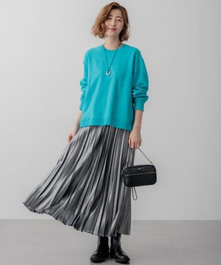 23区 【WEB&一部店舗限定カラーあり/Oggi2月号掲載】カラー スウェット [一部店舗限定カラー]ターコイズ(12月)