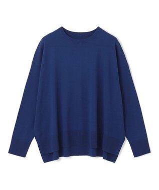 UNFILO L マイビューティ クルーネック ニット ダルブルー