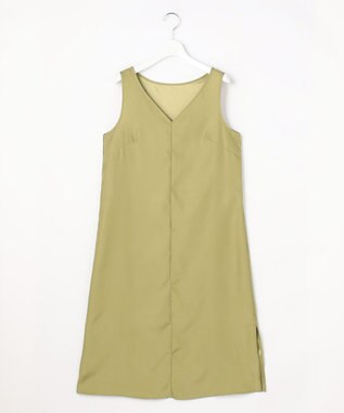 自由区 S 【カタログ掲載】ロータスタイルプリント ワンピース ピスタチオ