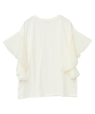 AMERICAN HOLIC 袖チュールサイドスリットプルオーバー Ivory
