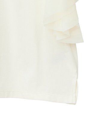 AMERICAN HOLIC 袖チュールサイドスリットプルオーバー Ivory