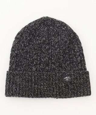 JOSEPH ABBOUD MOUNTAIN 【イタリア糸使用/サスティナブル素材】 コットンウールニットキャップ ブラック系