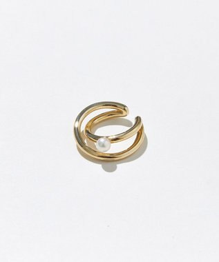 23区 アコヤパール イヤーカフ ゴールド系