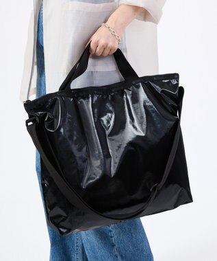 LeSportsac DELUXE ZIPTOP TOTE/ブラックシャイン ブラックシャイン